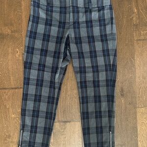 Calvin Klein Women’s Plaid Pants - Gray and Navy
